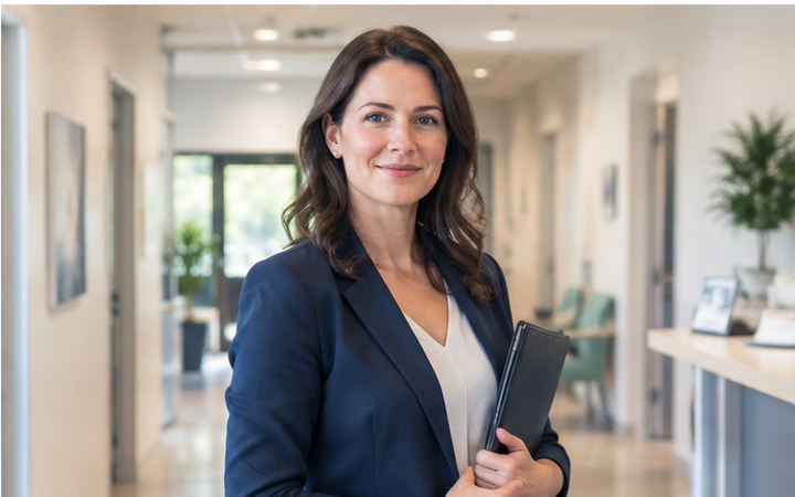 Medical practice team with credentialing work organised