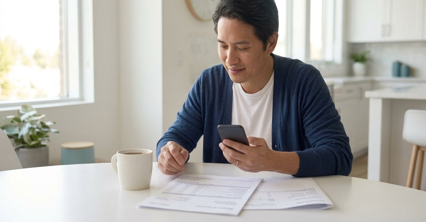 Patient billing specialist preparing a statement review